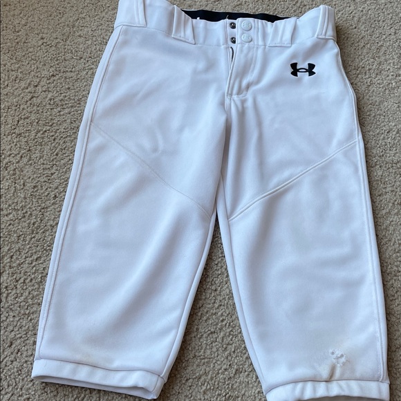 Under Armour Other - Under Armour Kids White Knickers Baseball Pants